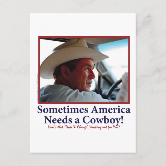 George W Struik in Cowboy Pet Briefkaart (Voorkant)