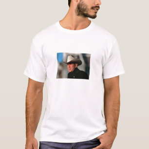 George W. Struik - in het zwart met cowboy pet T-shirt
