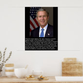 George W. Struik met citaat over fanatisme Poster (Keuken)