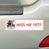 George W Struik - Miss Me Toch Bumpersticker (Op auto)
