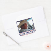 George W Struik Miss me toch? Ronde Sticker (Envelop)