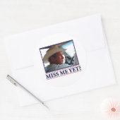 George W Struik Miss Me Toch Ronde Sticker (Envelop)