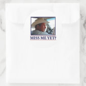 George W Struik Miss Me Toch Ronde Sticker (Tas)