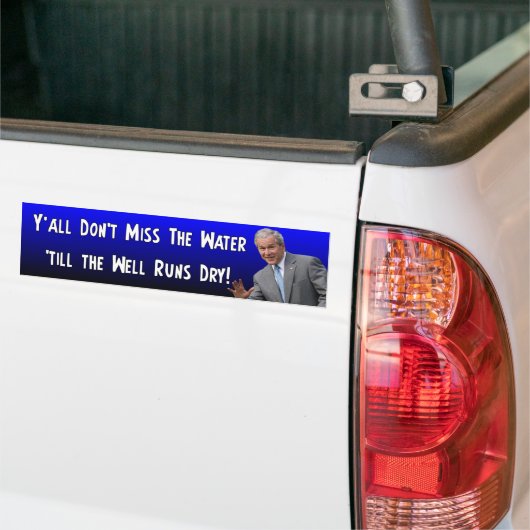 George W. Struik: Miss mij toch? Bumpersticker (Op Truck)
