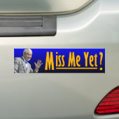 George W. Struik: Miss mij toch? Bumpersticker (Op auto)