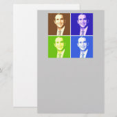 George W Struik Pop Art Briefpapier (Voorkant / Achterkant)