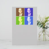 George W Struik Pop Art Briefpapier (Staand voorkant)