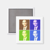 George W Struik Pop Art Magneet (Voorkant / Achterkant)