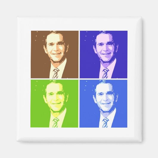 George W Struik Pop Art Magneet (Voorkant)