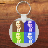 George W Struik Pop Art Sleutelhanger (Voorkant)