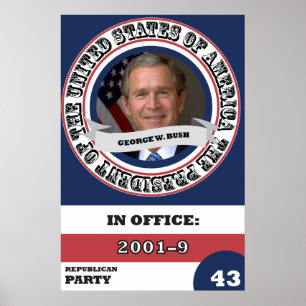 George W. Struik Presidentieel Historisch Retro Poster