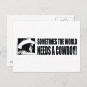 George W Struik - Soms heeft de wereld een cowboy Briefkaart (Voorkant / Achterkant)