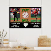 George W Struik vs Barack H Obama Poster (Keuken)