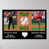 George W Struik vs Barack H Obama Poster (Voorkant)