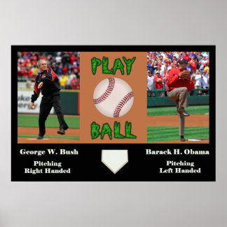 George W Struik vs Barack H Obama Poster
