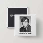 George W. Struik Yearbook foto Vierkante Button 5,1 Cm (Voorkant /achterkant)