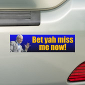 George W: Wedden dat je me nu mist? Bumpersticker (Op auto)
