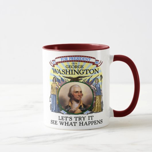 George Washington 1789 Mok verkiezingen (Rechts)