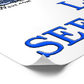 George Washington 1789 VerkiezingsPoster (Wit) Poster (Hoek)