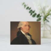 George Washington, 1796, ingediend door Edward Sav Briefkaart (Staand voorkant)