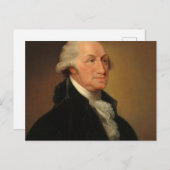 George Washington, 1796, ingediend door Edward Sav Briefkaart (Voorkant / Achterkant)