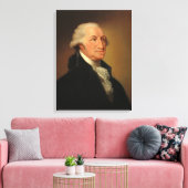 George Washington, 1796, ingediend door Edward Sav Canvas Afdruk (Insitu (Woonkamer))