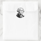 George Washington 1 Ronde Sticker (Tas)