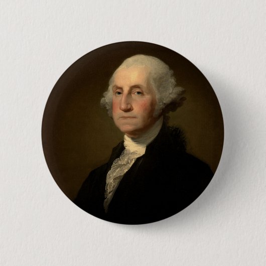 George Washington 1e Amerikaanse president door St Ronde Button 5,7 Cm (Voorkant)