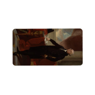 George Washington 1e Amerikaanse president portret Etiket