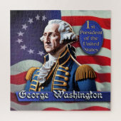 George Washington: 1e President van de VS. Legpuzzel (Verticaal)
