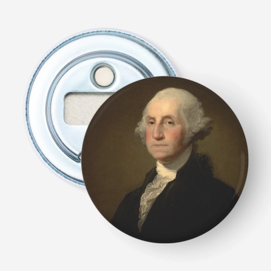 George Washington 1st Amerikaans President door St Button Flesopener (Voorkant)