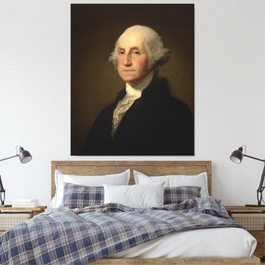 George Washington 1st Amerikaans President door St Canvas Afdruk (Insitu (Slaapkamer))
