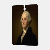 George Washington 1st Amerikaans President door St Metalen Ornament (Voorkant links)