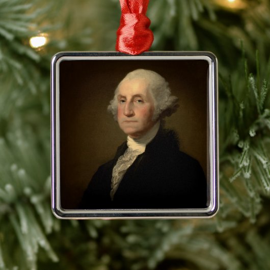 George Washington 1st Amerikaans President door St Metalen Ornament (Boom)