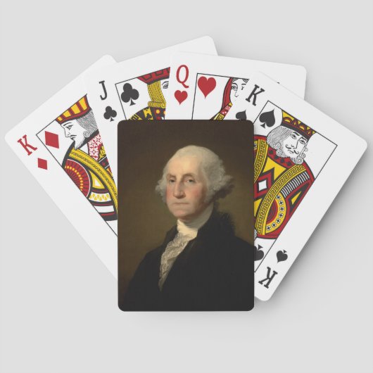 George Washington 1st Amerikaans President door St Pokerkaarten (Achterkant)