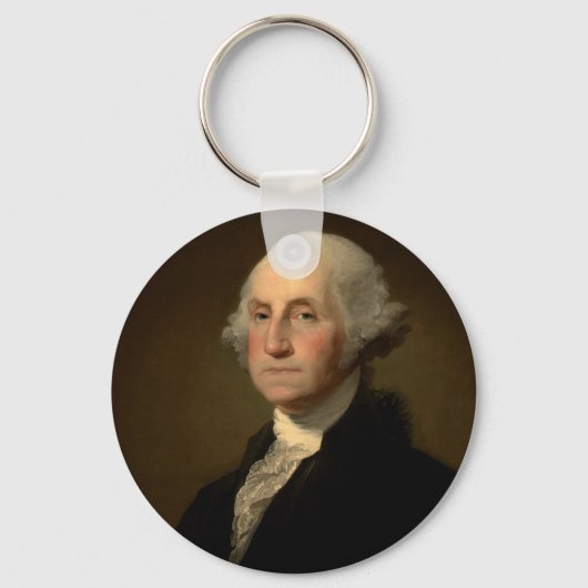 George Washington 1st Amerikaans President door St Sleutelhanger (Voorkant)