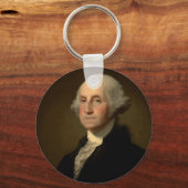 George Washington 1st Amerikaans President door St Sleutelhanger (Voorkant)