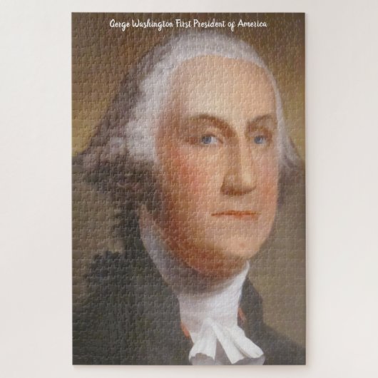 George Washington 1ste President Amerika. Jigsa Legpuzzel (Verticaal)