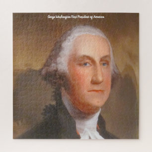George Washington 1ste President van Amerika. Legpuzzel
