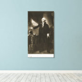 George Washington, 1ste President van de Verenigde Canvas Afdruk (Insitu (Houten vloer))