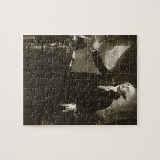 George Washington, 1ste President van de Verenigde Legpuzzel (Horizontaal)