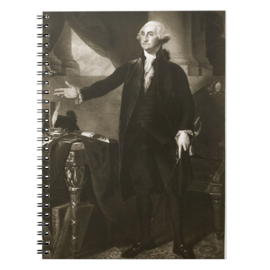 George Washington, 1ste President van de Verenigde Notitieboek (Voorkant)