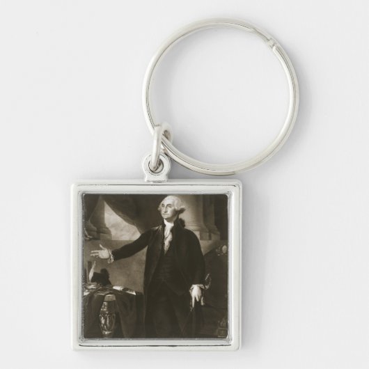 George Washington, 1ste President van de Verenigde Sleutelhanger (Voorkant)