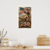 George Washington: 250 Jaar Onafhankelijkheid Comm Poster (Keuken)