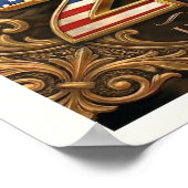 George Washington: 250 Jaar Onafhankelijkheid Comm Poster (Hoek)