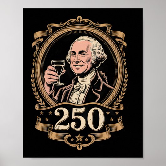 George Washington 250e verjaardag Retro Onafhankel Poster (Voorkant)