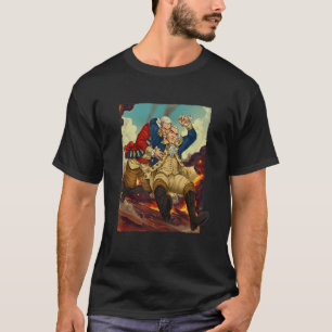 George Washington 4 juli Shirt Wrestling Redc