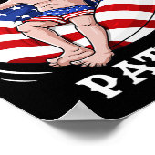George Washington 4 juli VS Patriottisch plezier Poster (Hoek)