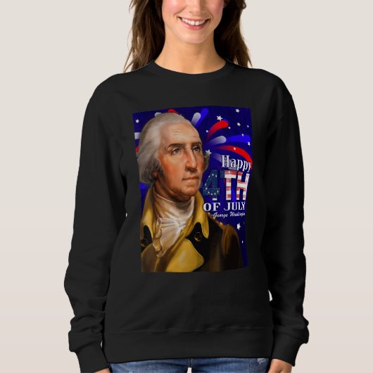 George Washington 4th van juli ontwerp Trui (Voorkant)