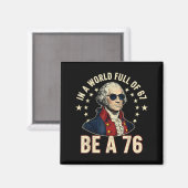 George Washington 67 Meme In De Wereld Vol Van 67  Magneet (Voorkant / Achterkant)